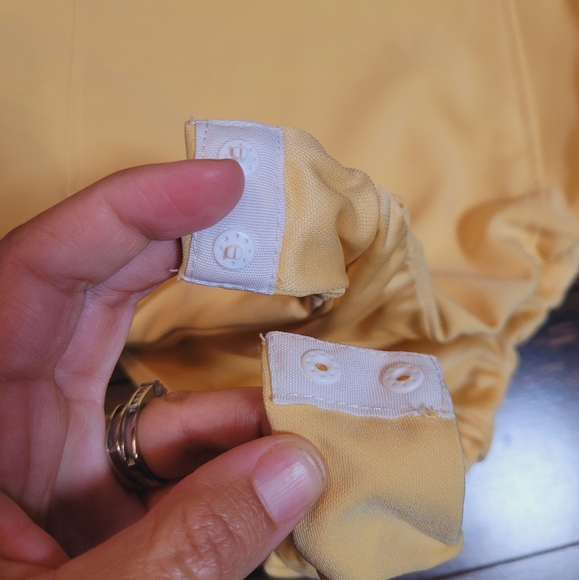 Zara NEW Yellow V-Neck Bodysuit Snap Button Tie Sleeveless Zipper Side NWOT XS/M - Picture 6 of 15